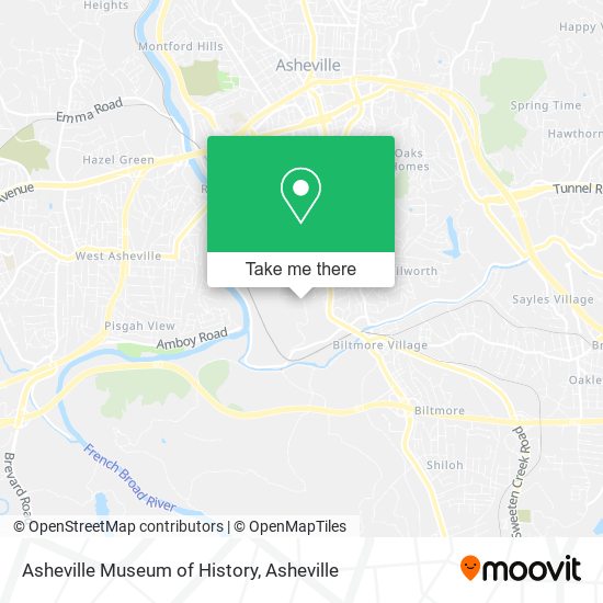 Mapa de Asheville Museum of History