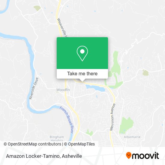 Amazon Locker-Tamino map