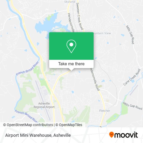 Airport Mini Warehouse map