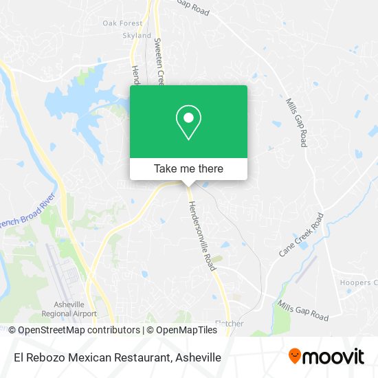 Mapa de El Rebozo Mexican Restaurant