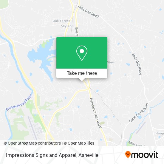 Mapa de Impressions Signs and Apparel
