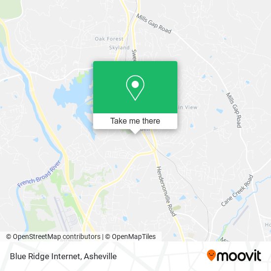 Blue Ridge Internet map