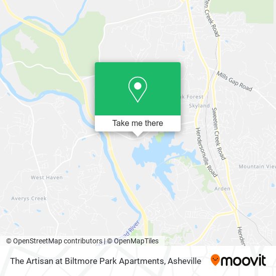 The Artisan at Biltmore Park Apartments map
