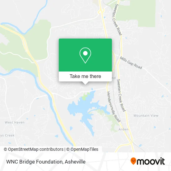 WNC Bridge Foundation map