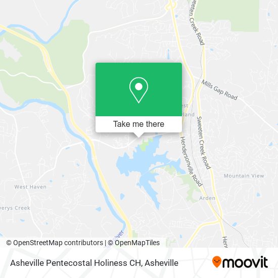 Mapa de Asheville Pentecostal Holiness CH