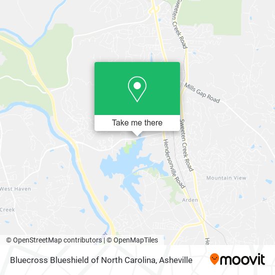 Mapa de Bluecross Blueshield of North Carolina