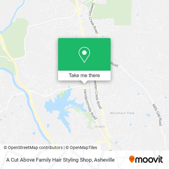 A Cut Above Family Hair Styling Shop map