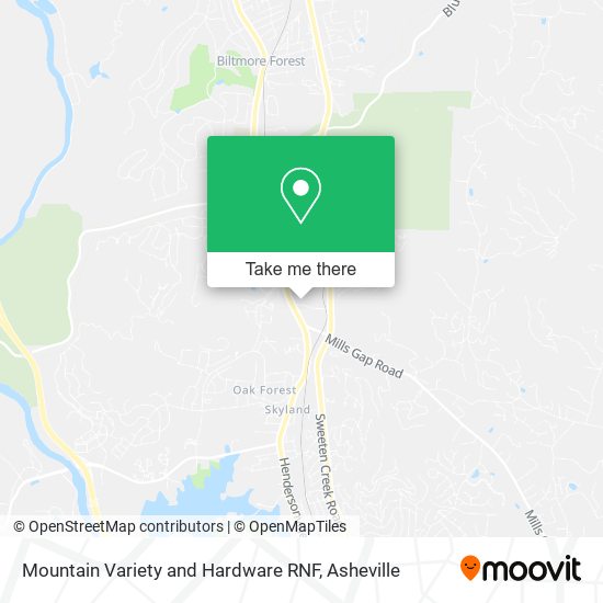 Mapa de Mountain Variety and Hardware RNF