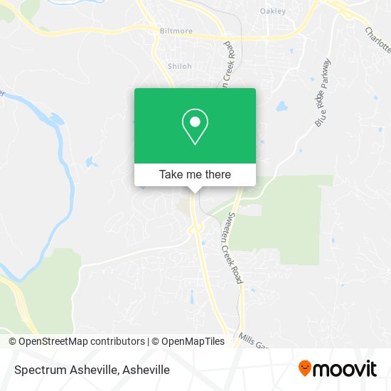 Spectrum Asheville map