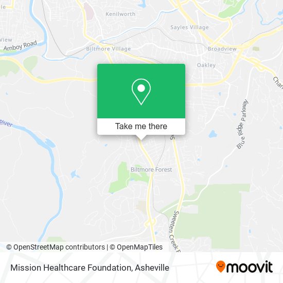 Mission Healthcare Foundation map
