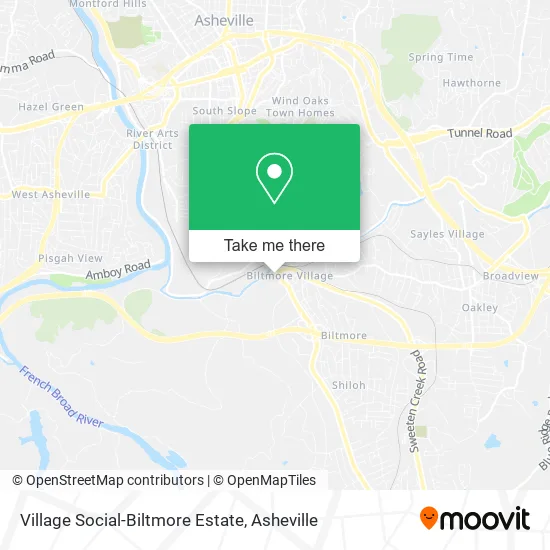 Mapa de Village Social-Biltmore Estate