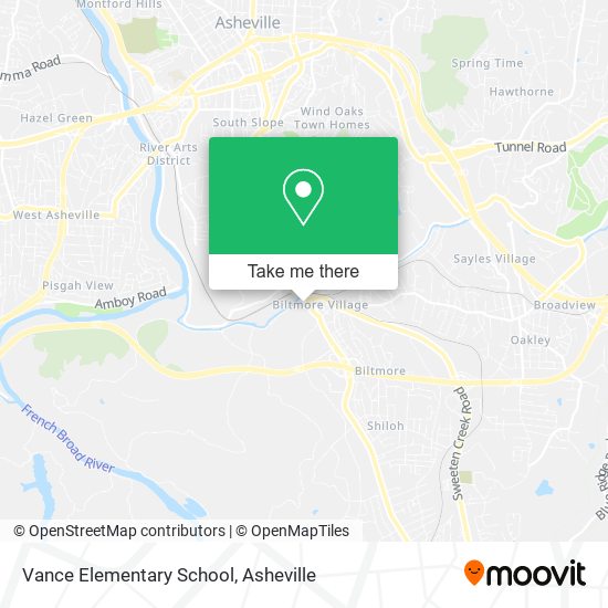 Vance Elementary School map