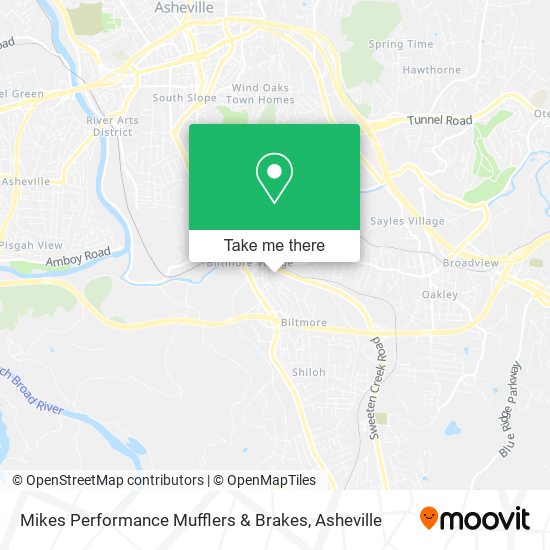 Mapa de Mikes Performance Mufflers & Brakes