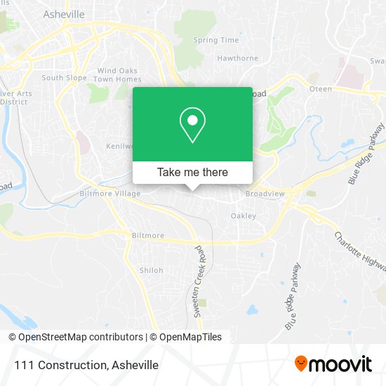 Mapa de 111 Construction