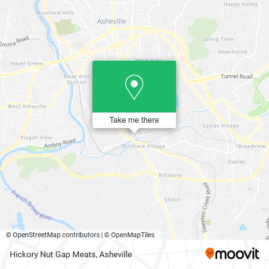 Mapa de Hickory Nut Gap Meats