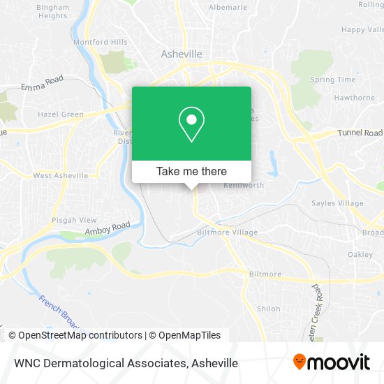 Mapa de WNC Dermatological Associates