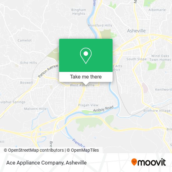 Ace Appliance Company map