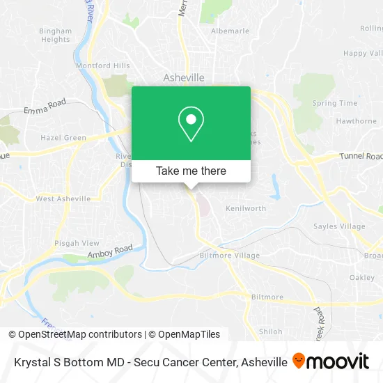 Mapa de Krystal S Bottom MD - Secu Cancer Center