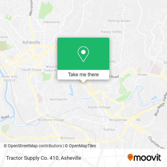 Mapa de Tractor Supply Co. 410