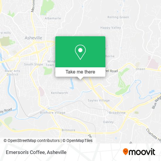 Emerson's Coffee map