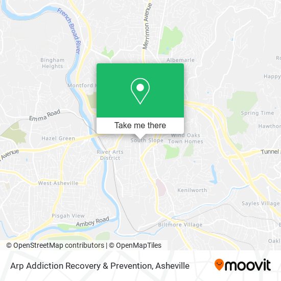 Arp Addiction Recovery & Prevention map