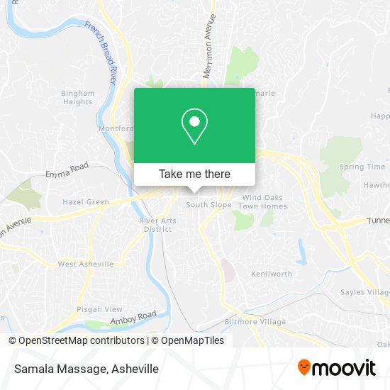 Samala Massage map