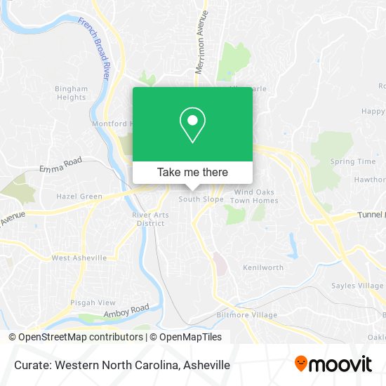 Mapa de Curate: Western North Carolina