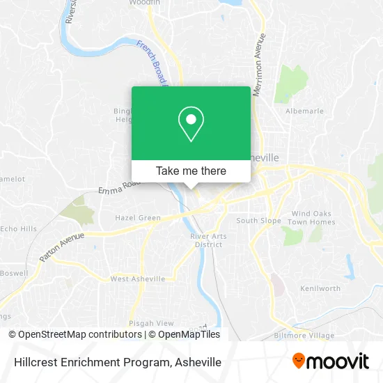 Hillcrest Enrichment Program map