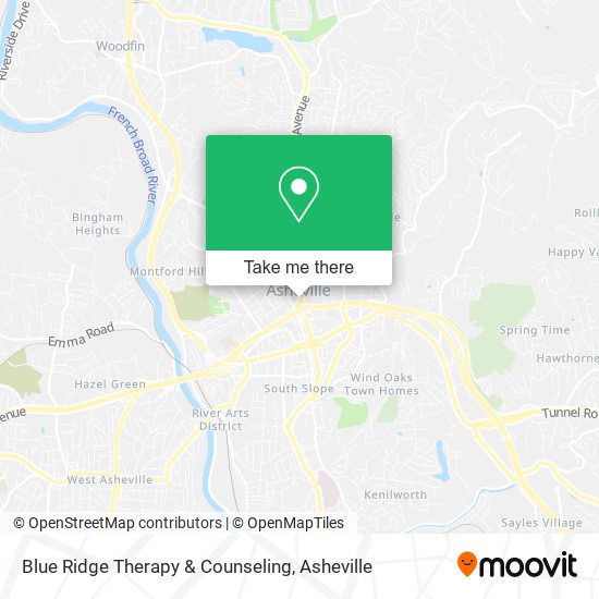 Mapa de Blue Ridge Therapy & Counseling