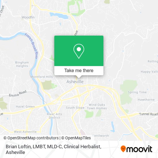 Brian Loftin, LMBT, MLD-C, Clinical Herbalist map