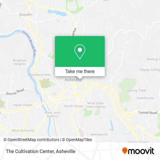 The Cultivation Center map