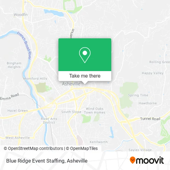 Blue Ridge Event Staffing map