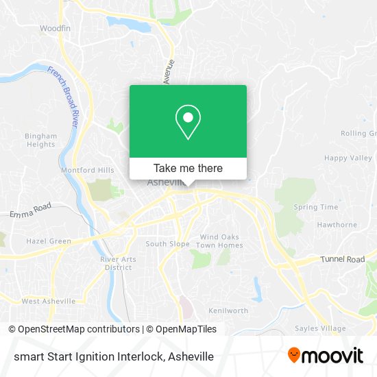 Mapa de smart Start Ignition Interlock