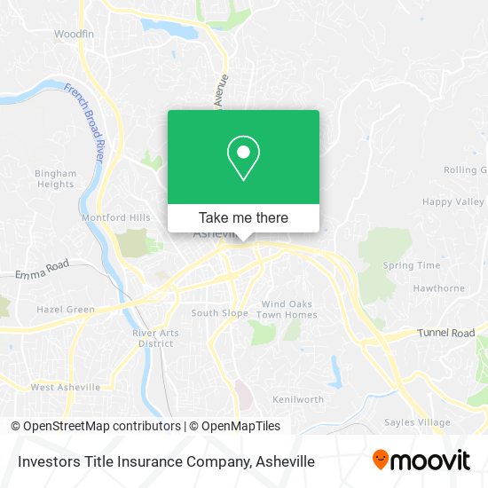 Mapa de Investors Title Insurance Company