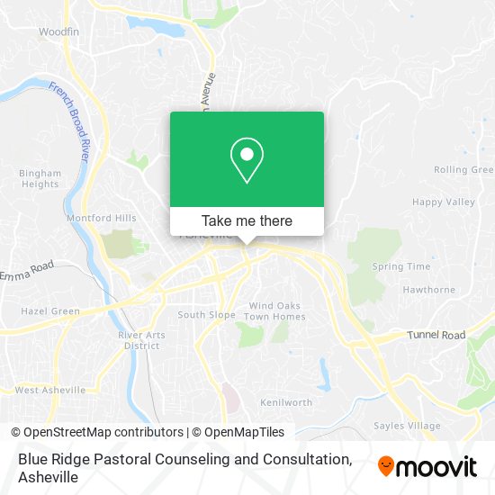 Mapa de Blue Ridge Pastoral Counseling and Consultation