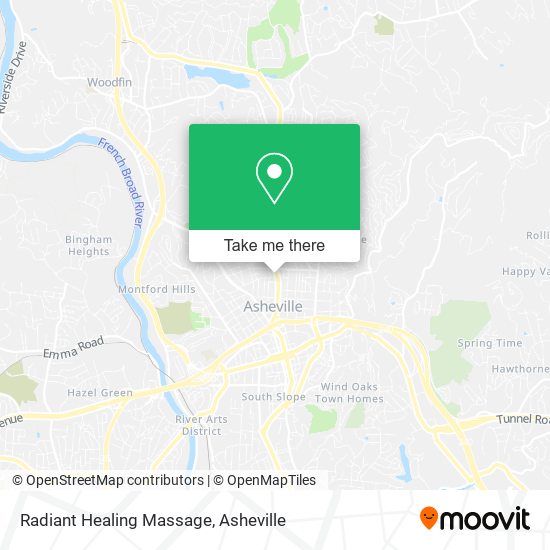 Mapa de Radiant Healing Massage