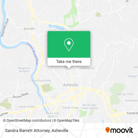 Mapa de Sandra Barrett Attorney
