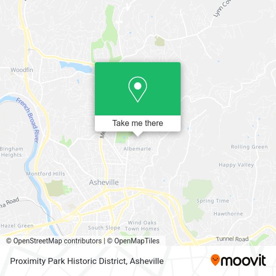 Proximity Park Historic District map