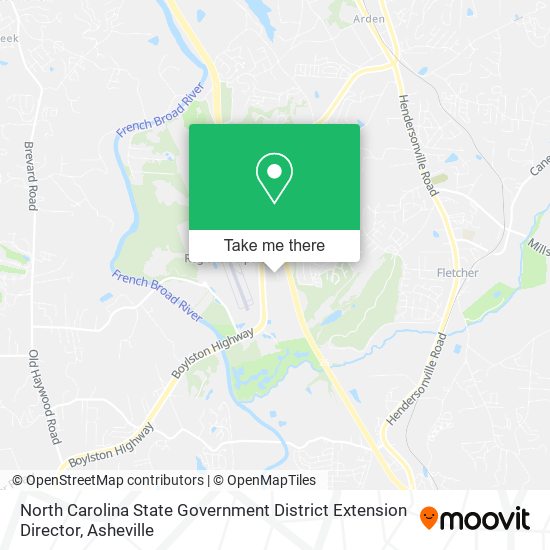 North Carolina State Government District Extension Director map