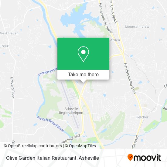 Mapa de Olive Garden Italian Restaurant