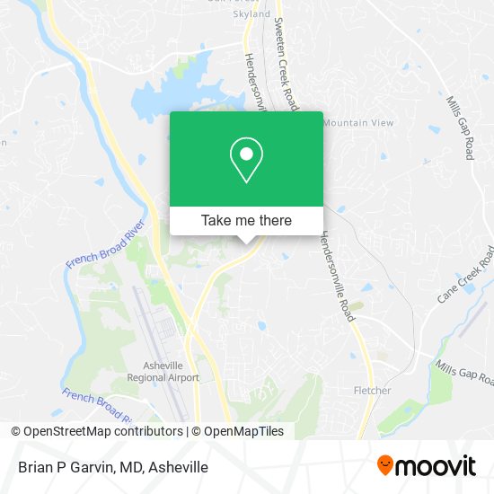 Mapa de Brian P Garvin, MD
