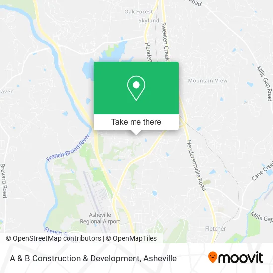 A & B Construction & Development map