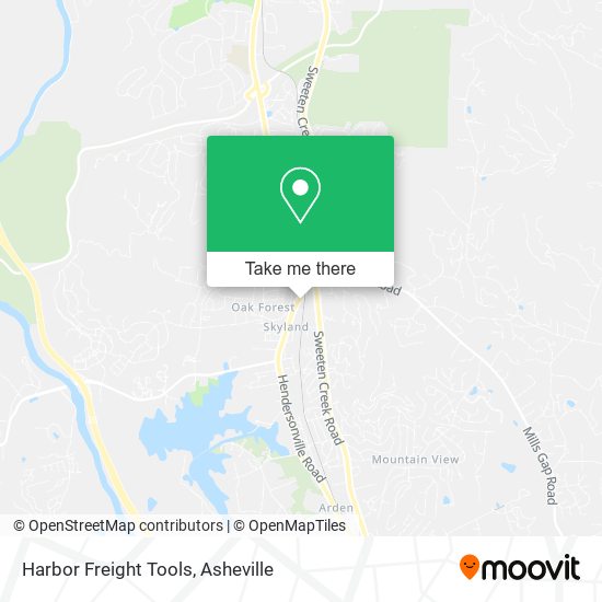 Harbor Freight Tools map