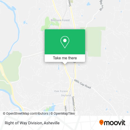 Right of Way Division map