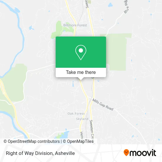 Right of Way Division map