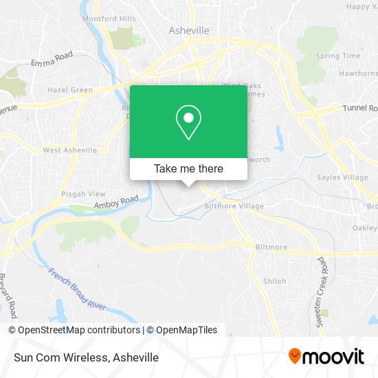 Mapa de Sun Com Wireless