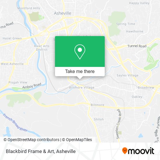 Blackbird Frame & Art map