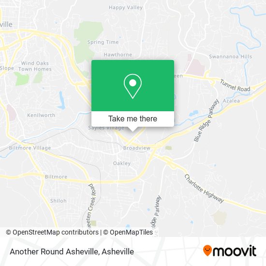 Another Round Asheville map