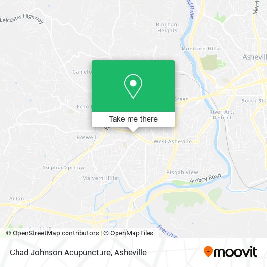 Chad Johnson Acupuncture map
