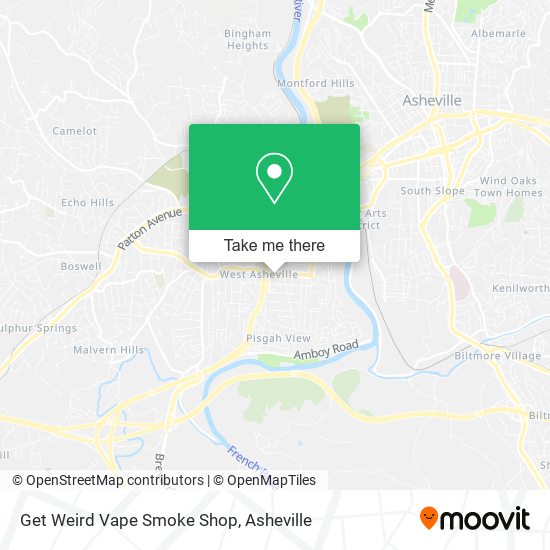 Mapa de Get Weird Vape Smoke Shop